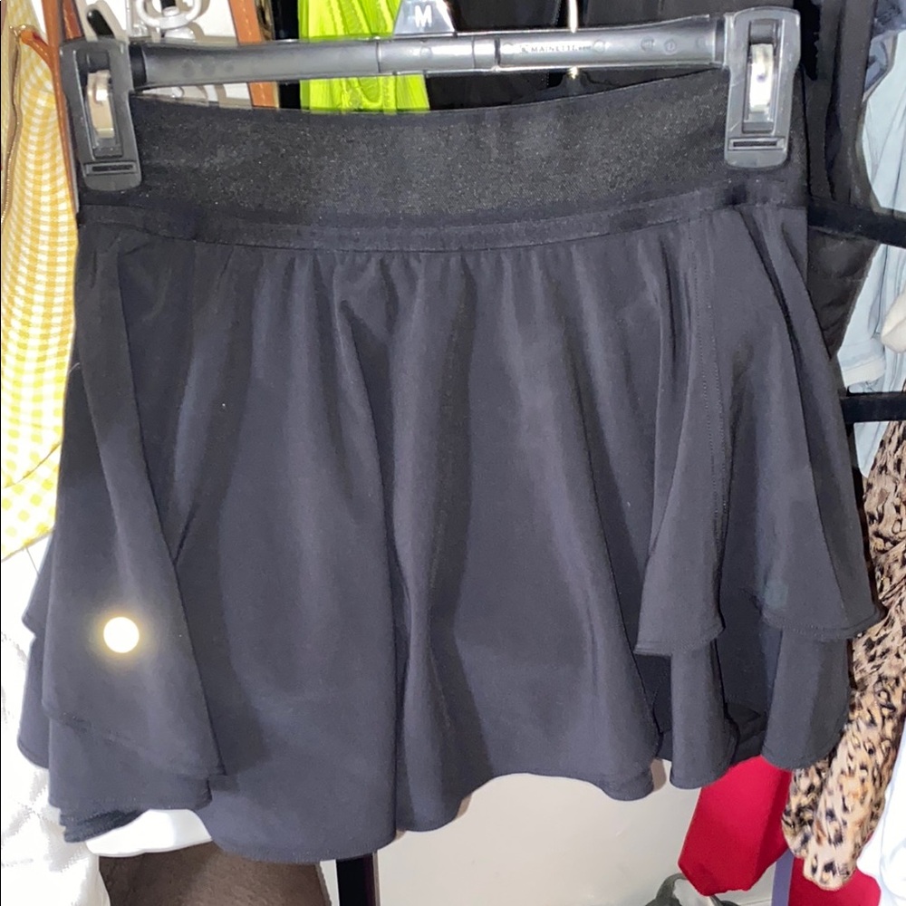 lululemon athletica Black Mini Skirt